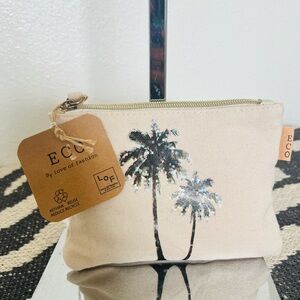 Eco-Friendly Palm Tree Cosmetic Bag